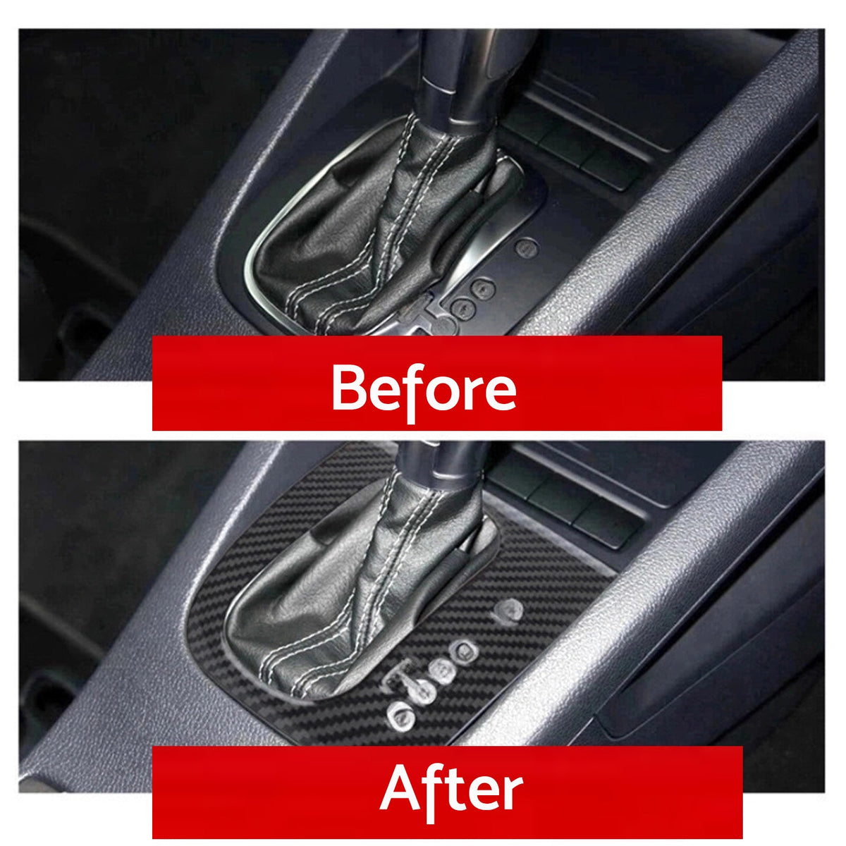 Carbon Gear Shift Panel Trim for VW Golf MK6 GTI