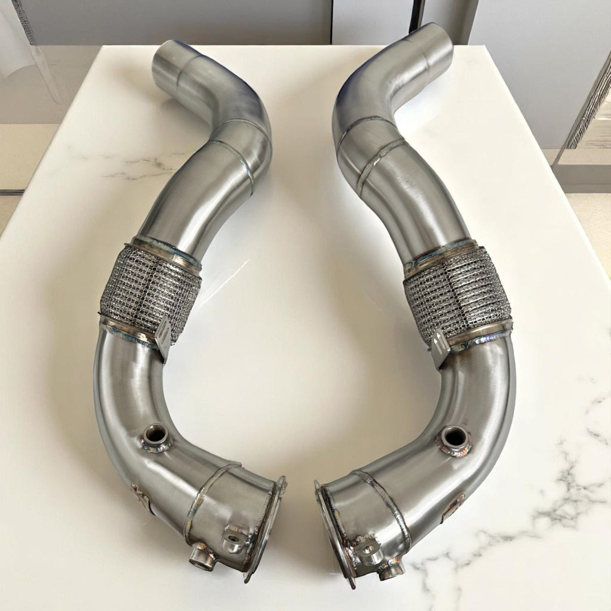 Palenon N63 catless race downpipes for BMW M550i, 750i, M850i, X5, X6, X7