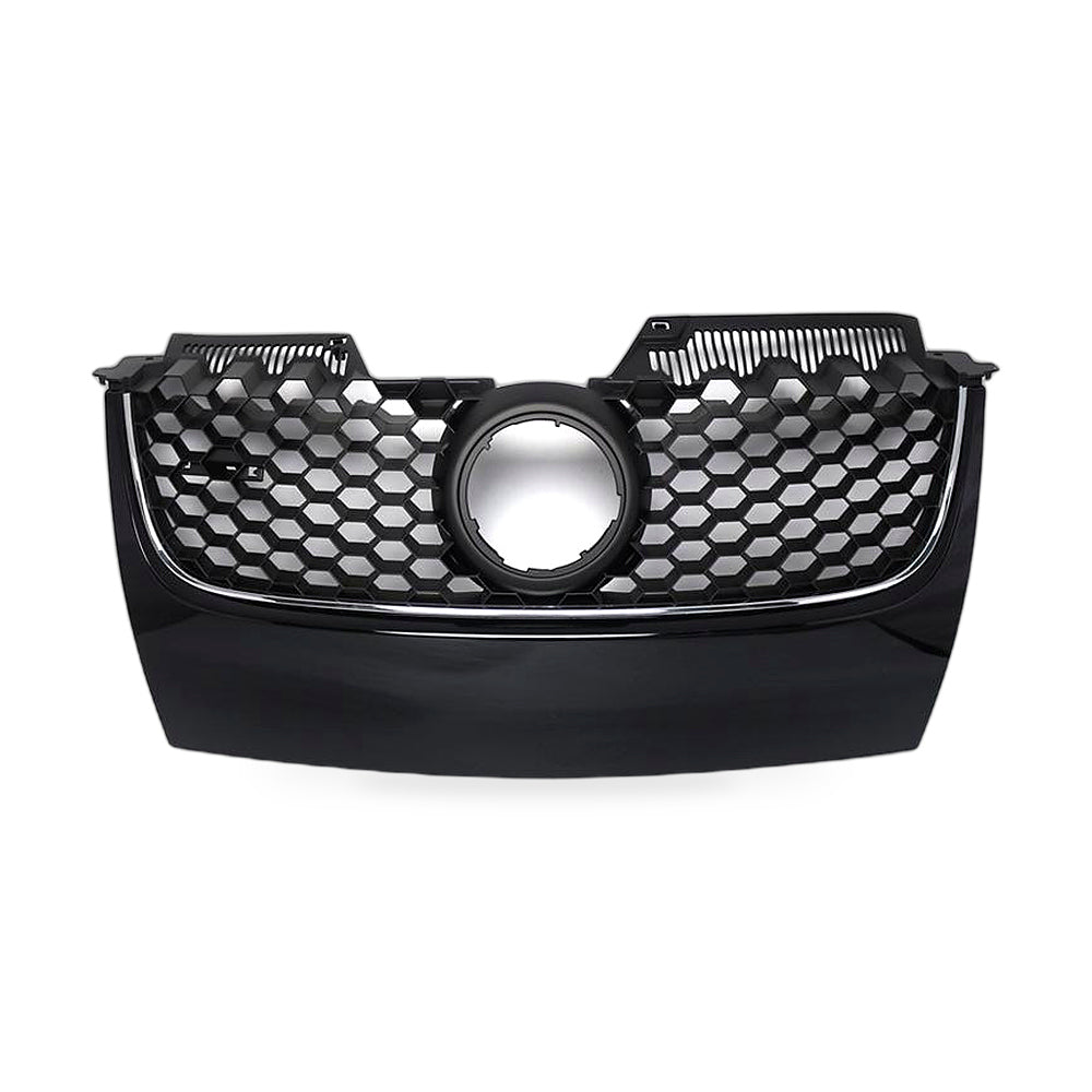Modified red chrome front grille for VW Golf MK5 GTI and Jetta GLI