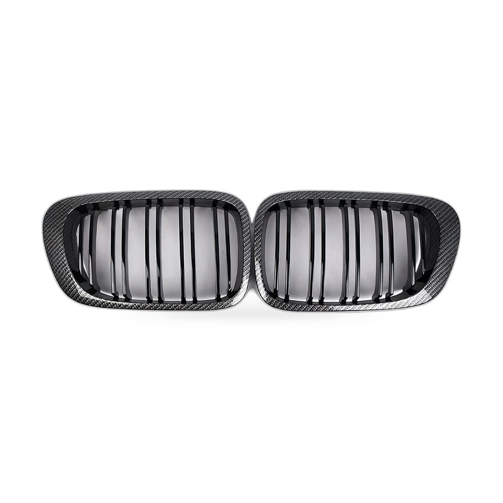 Carbon fibre twin line grille for BMW E46 M3 coupe