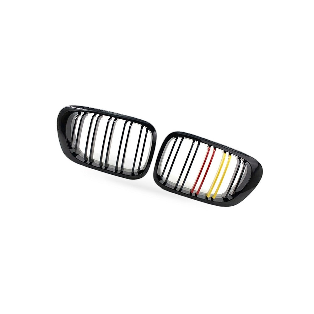 Gloss Black Dual Line Grille for BMW E46 M3 Coupe