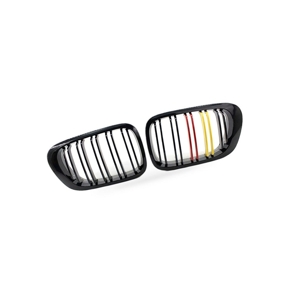 Gloss Black Dual Line Grille for BMW E46 M3 Coupe