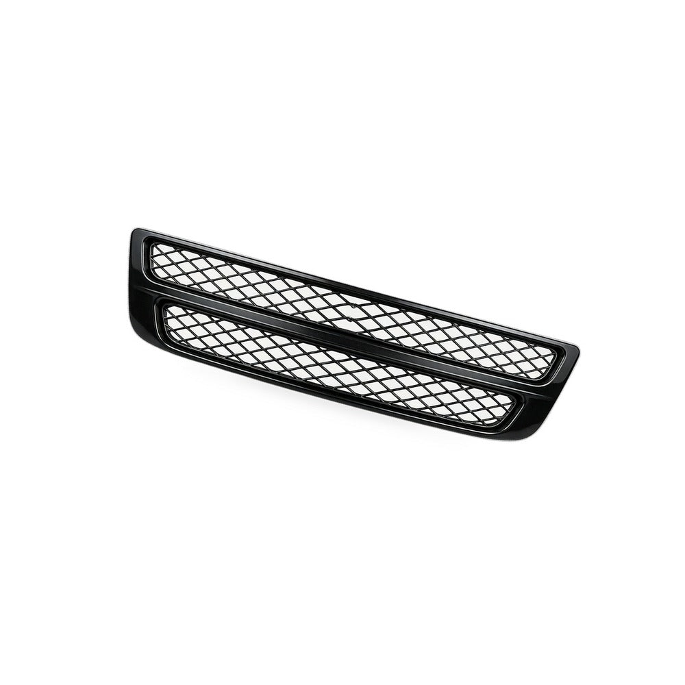 Gloss black dual line grille with red and yellow accents for BMW E46 M3