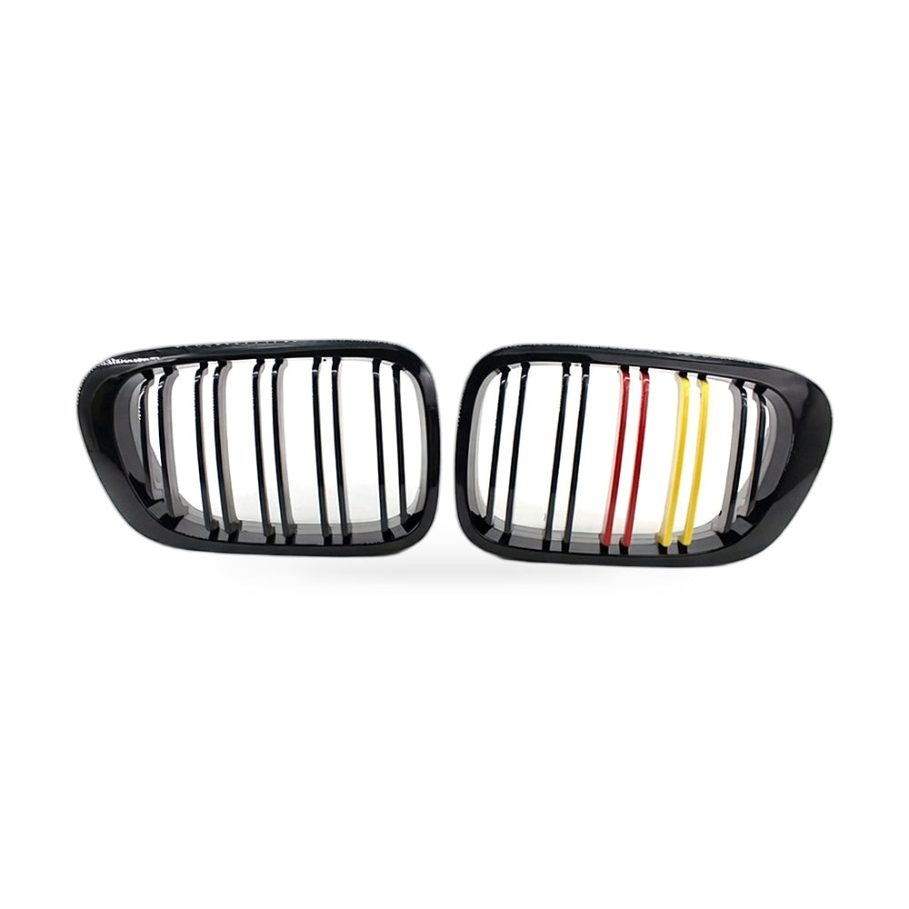 Gloss Black Dual Line Grille for BMW E46 M3 Coupe