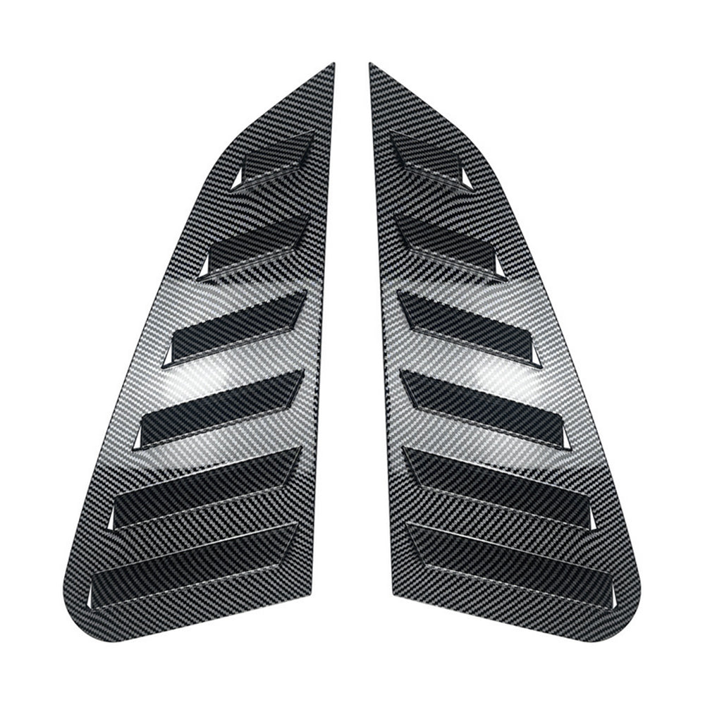 Carbon fibre style rear quarter window louvers for Subaru Impreza WRX